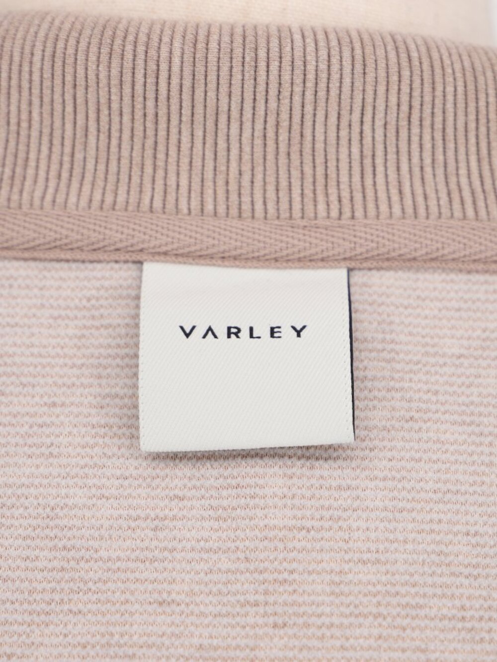 VARLEY Ells Ottoman Rib Oversized Zip Through Jacket in Taupe Beige Size L - Picture 5 of 9